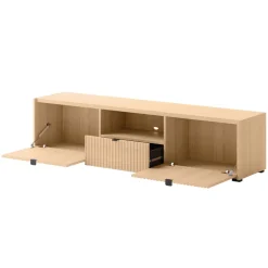 Set mobili soggiorno completo cannettato rovere Sally