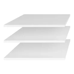 Set 3 ripiani moderni 87x56cm bianco opaco Naper 90