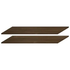 Set 2 ripiani noce dark per armadio Amalti 220cm