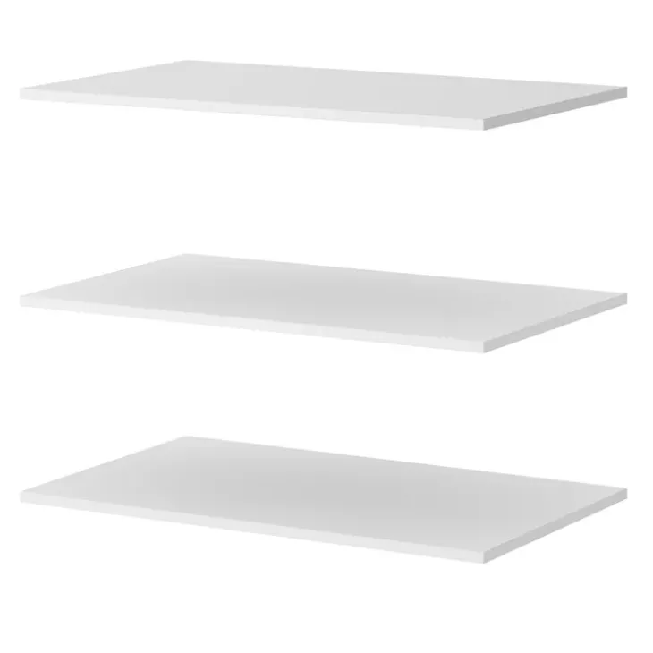 Set 3 ripiani 87x50cm bianco per armadio 180cm Royal