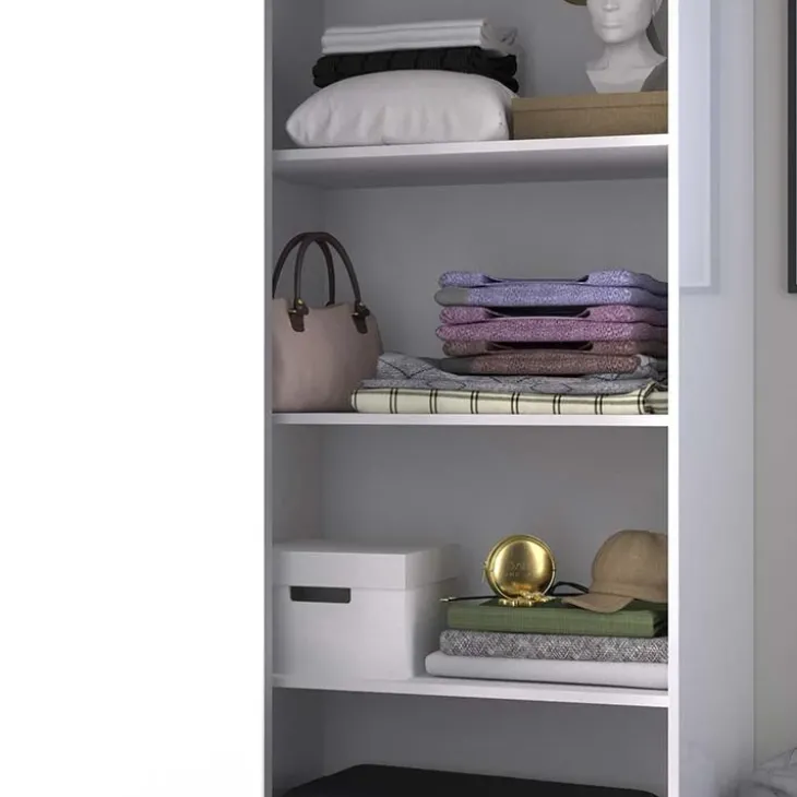 Set 3 ripiani 87x50cm bianco per armadio 180cm Royal