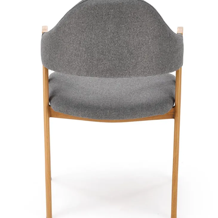 Set 2 sedie imbottite in tessuto grigio Sirius