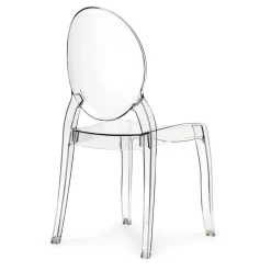 Set 6 sedie policarbonato trasparente impilabili Elisabeth Gihome®