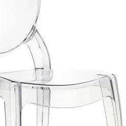 Set 6 sedie policarbonato trasparente impilabili Elisabeth Gihome®