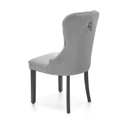 Set 2 sedie sala da pranzo classiche in tessuto grigio Briar