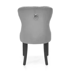 Set 2 sedie sala da pranzo classiche in tessuto grigio Briar