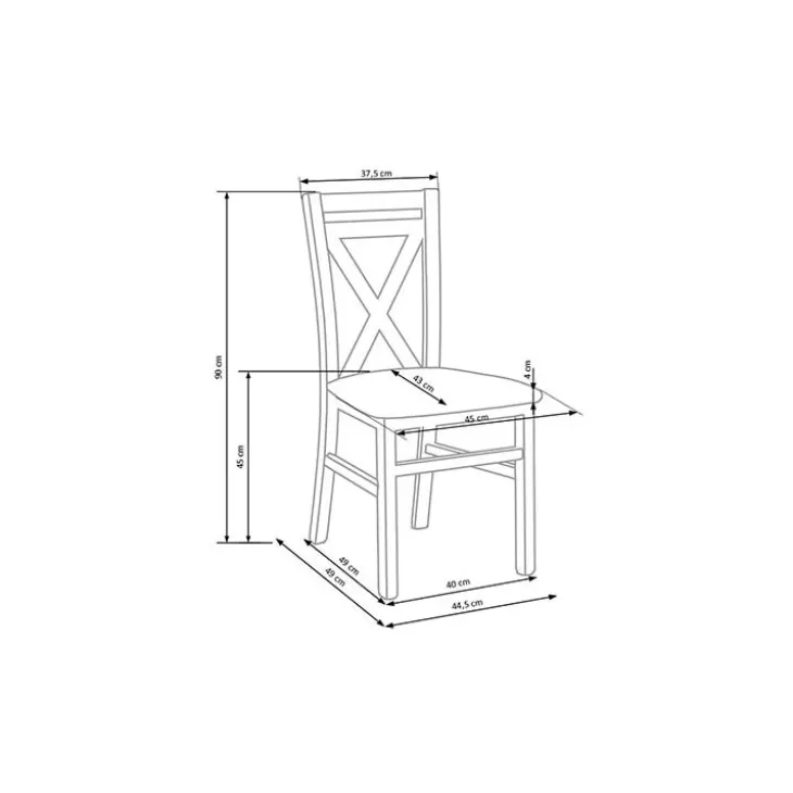 Set 2 sedie sala da pranzo imbottite in tessuto stile shabby bianco beige Janet