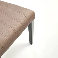 Set 2 sedie sala da pranzo imbottite in velluto trapuntato beige Mascate