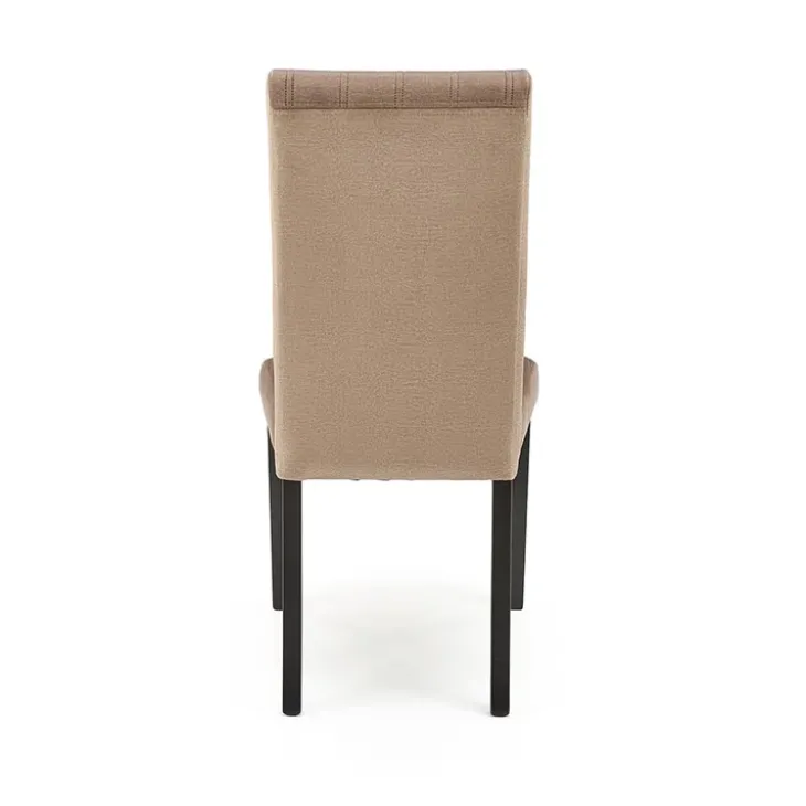 Set 2 sedie sala da pranzo imbottite in velluto trapuntato beige Mascate