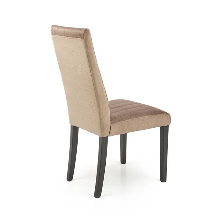Set 2 sedie sala da pranzo imbottite in velluto trapuntato beige Mascate
