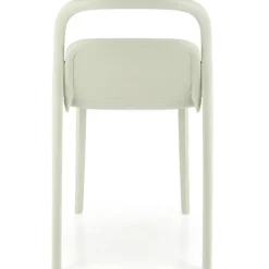 Set 4 sedie sala da pranzo in polipropilene impilabili verde menta Carol