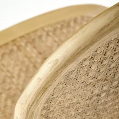 Set 2 sedie sala da pranzo in rattan naturale Ivory