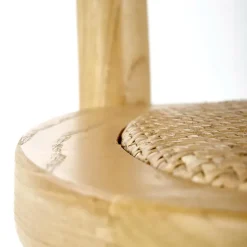 Set 2 sedie sala da pranzo in rattan naturale Ivory
