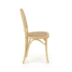 Set 2 sedie sala da pranzo in rattan naturale Ivory