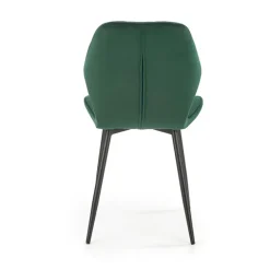 Set 4 sedie sala da pranzo in tessuto moderne verde scuro Cotton