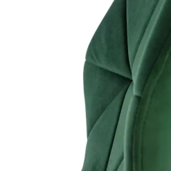 Set 4 sedie sala da pranzo in tessuto moderne verde scuro Cotton