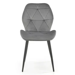 Set 4 sedie sala da pranzo in tessuto moderne grigio Cotton