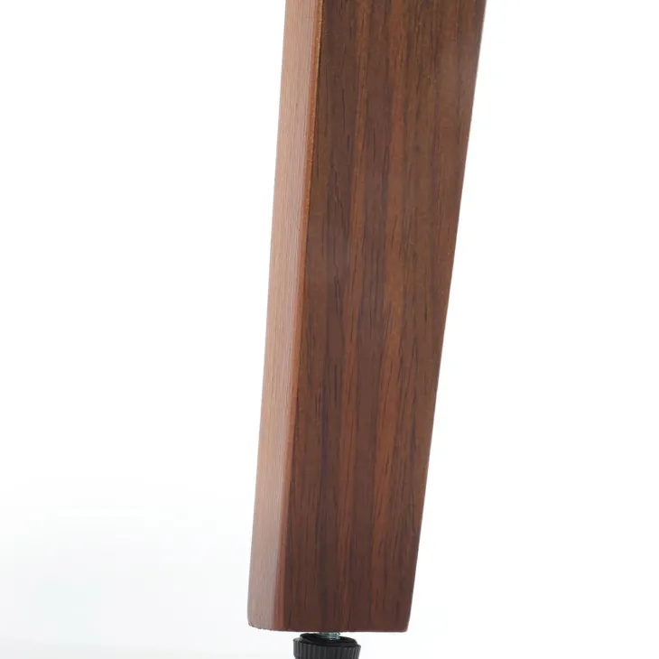 Sgabello alto da bar in ecopelle moderno noce nero Ruby