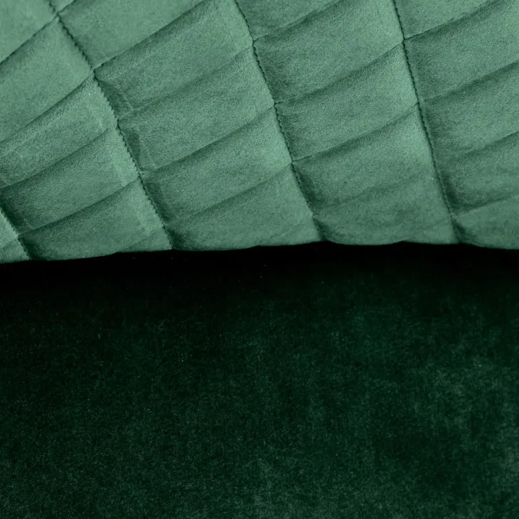Sgabello alto regolabile con braccioli in velluto verde nero Arsel