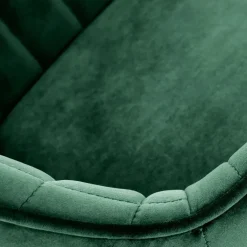 Sgabello alto regolabile con braccioli in velluto verde nero Arsel