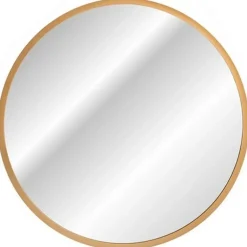 Specchio da parete retroilluminato 80x80cm dorato Goldy