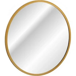 Specchio da parete retroilluminato 60x60cm dorato Goldy