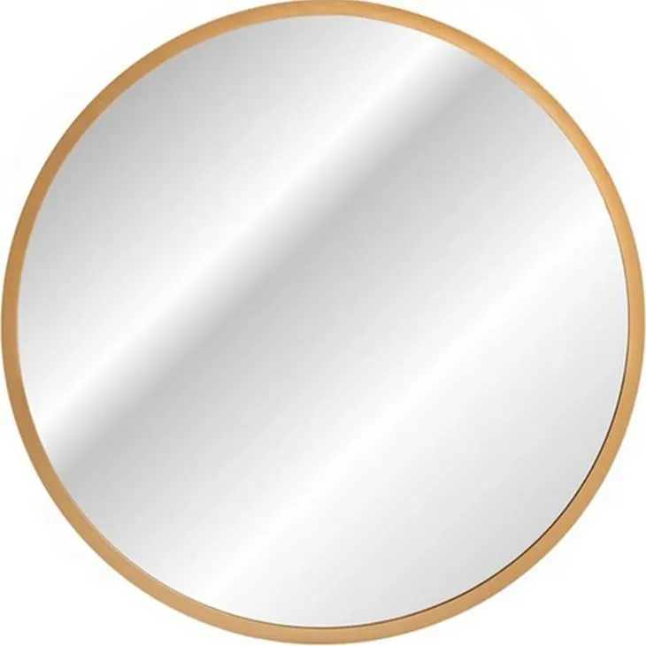 Specchio da parete retroilluminato 60x60cm dorato Goldy