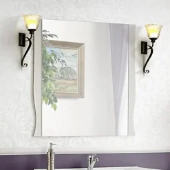 Specchio da parete 80x80cm bianco Brigit