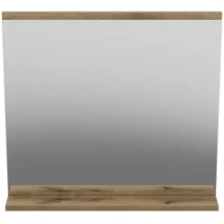 Specchio da parete 60x57cm con mensola rovere Bully