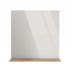 Specchio da parete 60x62h cm con mensola rovere Timeless