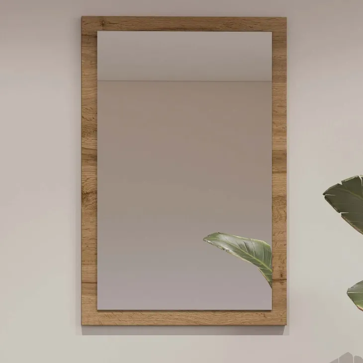 Specchio da parete 40x60h cm rovere Lolla