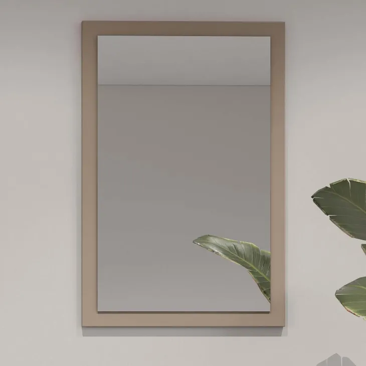 Specchio da parete 40x60h cm tortora Lolla