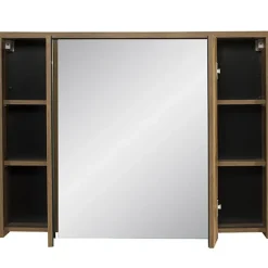Specchio mobile contenitore 100x75cm 3 ante rovere Stony