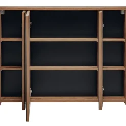 Specchio mobile contenitore 100x75cm 3 ante rovere Stony