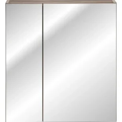 Specchio mobile contenitore 60x65cm grigio Serif