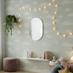 Specchio 45x90h cm ovale da parete Rita