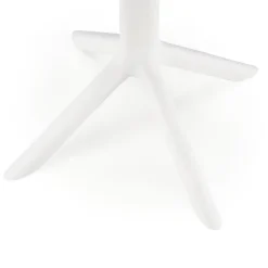 Tavolino da giardino rotondo polipropilene 60cm bianco Ondina