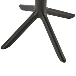 Tavolino da giardino rotondo polipropilene 60cm nero Ondina