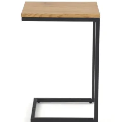 Tavolino da salotto design 40x30cm rovere miele acciaio Radom