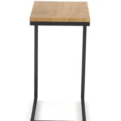 Tavolino da salotto design 40x30cm rovere miele acciaio Radom