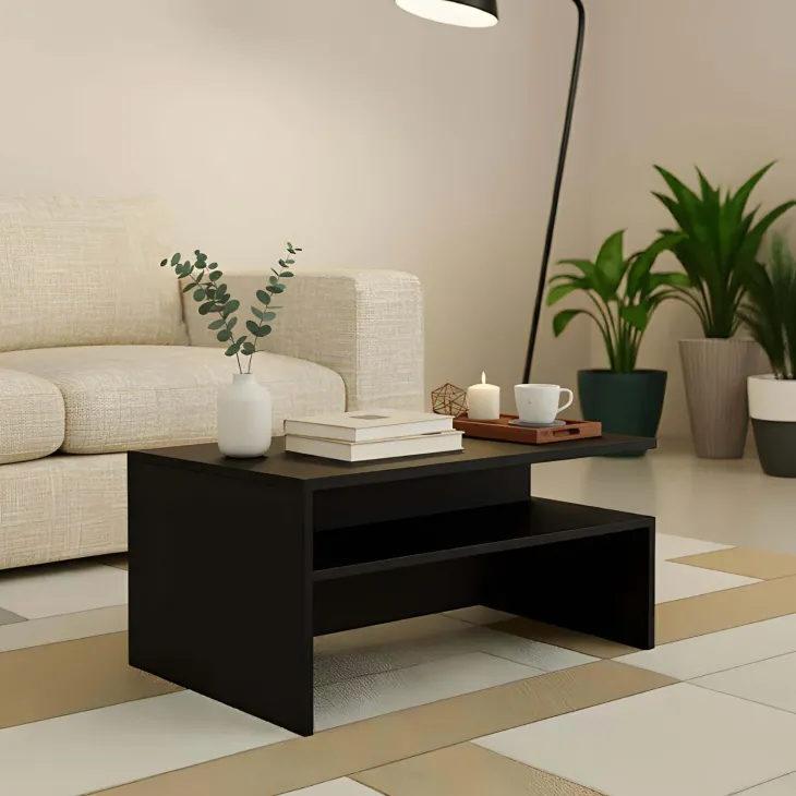 Tavolino da salotto design 100x60cm nero Emotion Gihome®