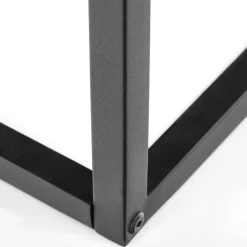 Tavolino da salotto industrial 100x60cm rovere nero Tammy
