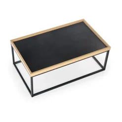 Tavolino da salotto industrial 100x60cm rovere nero Tammy
