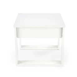 Tavolino da salotto moderno 60x60cm bianco Libano
