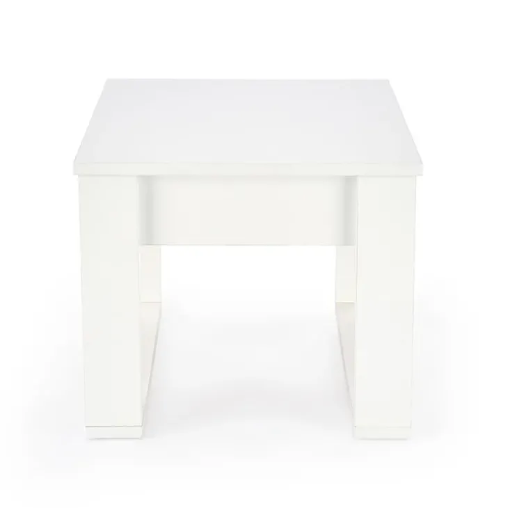 Tavolino da salotto moderno 60x60cm bianco Libano