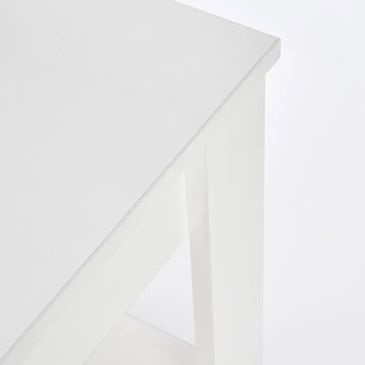 Tavolino da salotto moderno 60x60cm bianco Libano