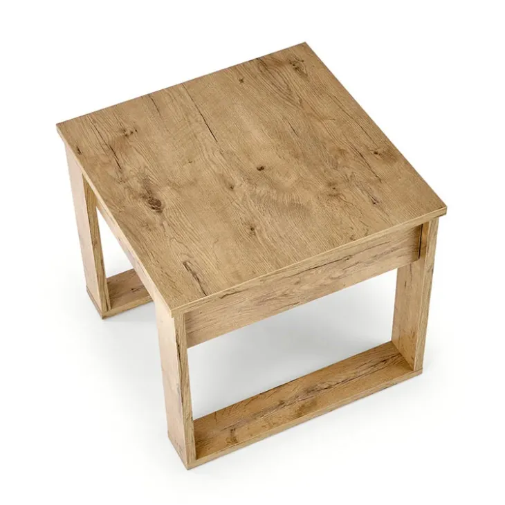 Tavolino da salotto moderno 60x60cm rovere Libano
