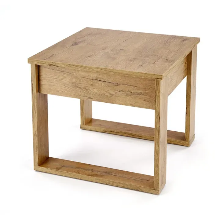 Tavolino da salotto moderno 60x60cm rovere Libano
