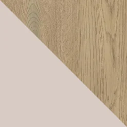 Tavolino da salotto 97x60cm 4 ante a ribalta beige rovere Rhea
