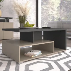 Tavolino da salotto 100x60cm beige grigio Matt